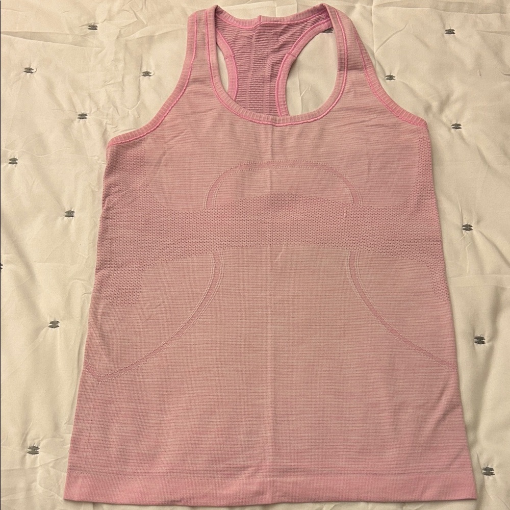 Lululemon pink swiftly tech tank top. Size 8. Light pink.